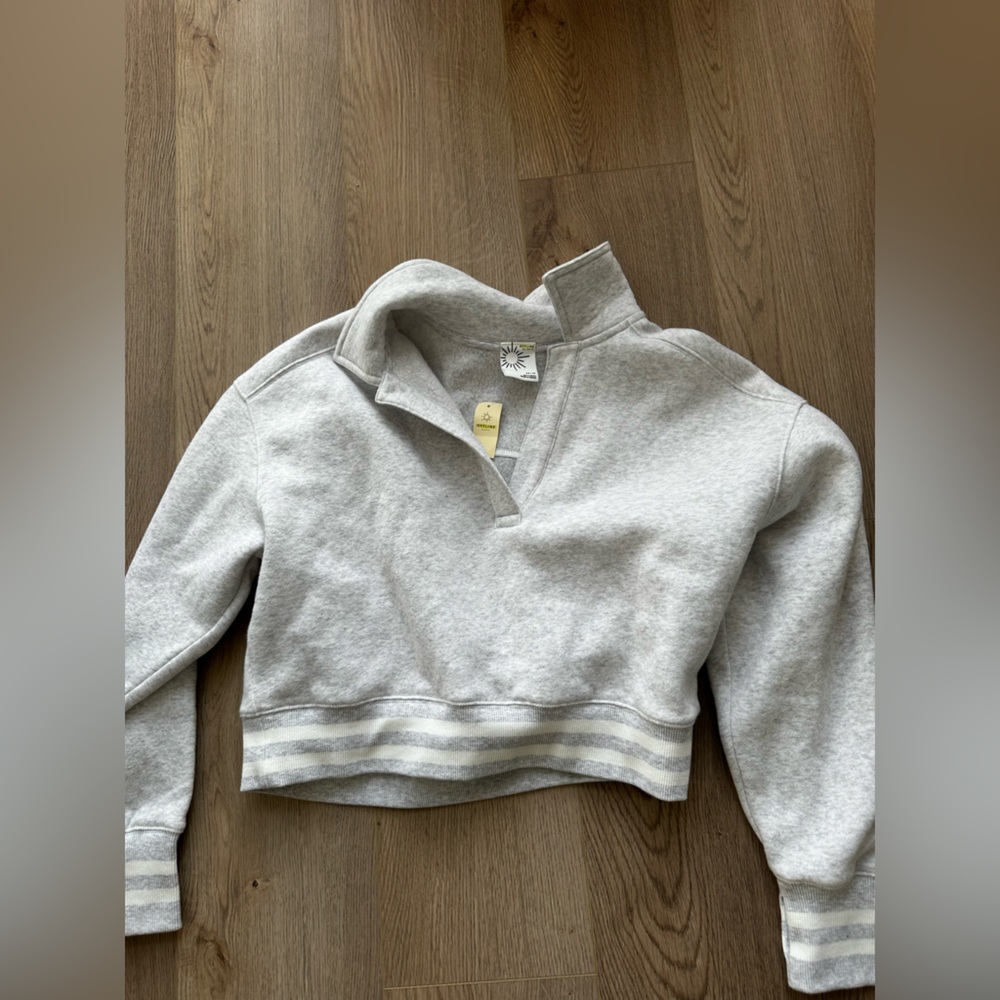 OFFLINE BY AERIE CLOUD FLEECE POLO SWEATSHIRT